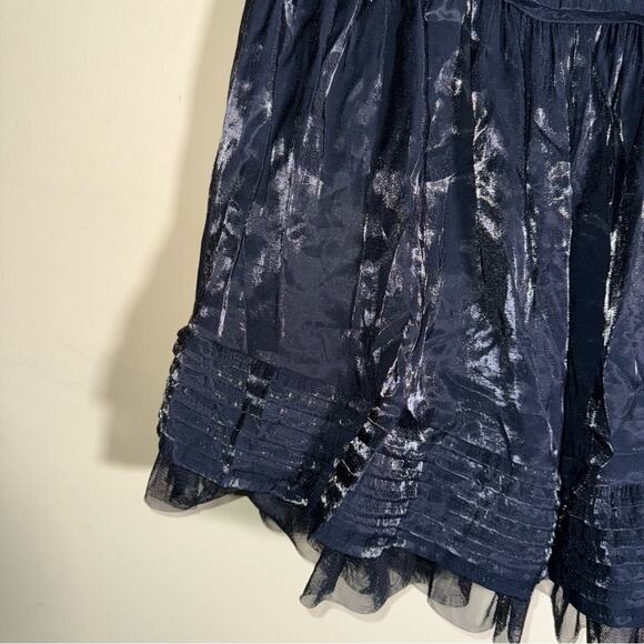 BETSEY JOHNSON asymmetrical Metallica whimsigoth full tulle party mini skirt 4 - Picture 3 of 6